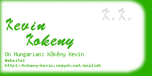 kevin kokeny business card